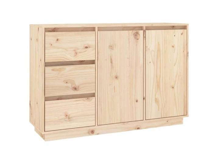 Buffet bas armoire commode Buffet 111x34x75cm Bois massif de pin 5833842 FrenchDays