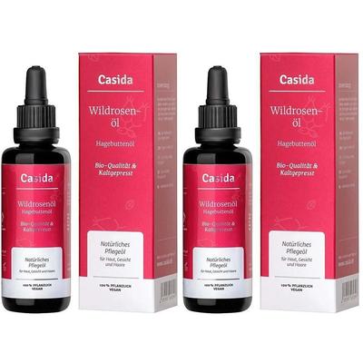 Hagebutten ÖL Wildrosenöl Bio kaltgepresst 2x 2x50 ml Öl