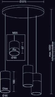 Holtkötter PLATIN 3er-LED-Pendelleuchte AURA Rondell 2025-3-62 4251322751521