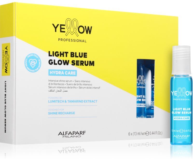 Yellow Professional Hydra Care Light Blue Serum sérum illuminateur pour tous types de cheveux 6x13 ml
