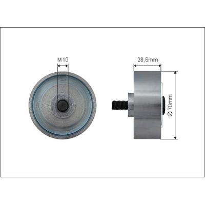 CAFFARO Umlenk-/Führungsrolle, Keilrippenriemen 500423 für TOYOTA