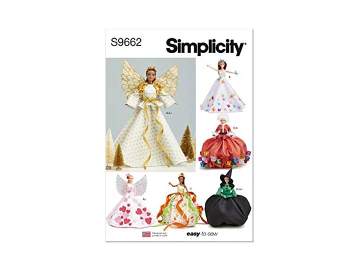 Simplicity SS9662OS Vakantie Mode Pop Kleding OS (ÉÉN Grootte)