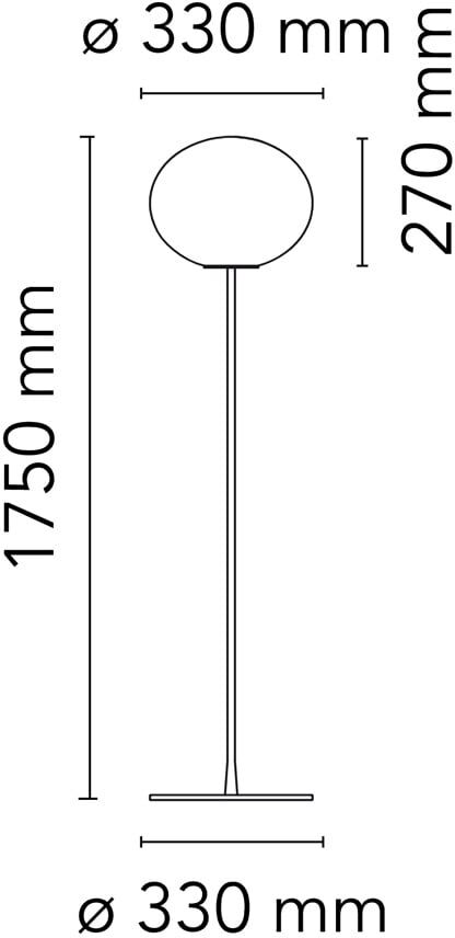 Flos Glo-Ball F2 Stehleuchte (silber) silber