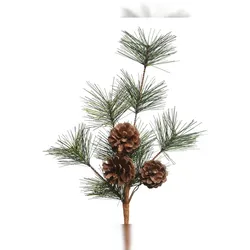 Christmas Decorations Künstliche Tannenzweige 30cm Tannenzapfen Zapfen Weihnachtsdeko Dekozweige grün
