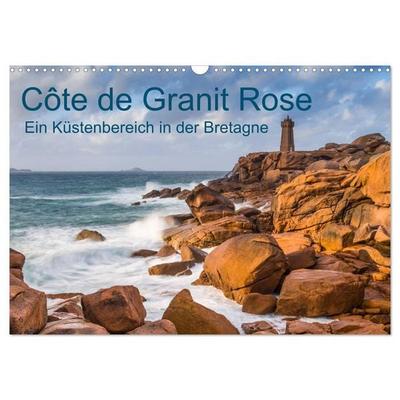 Côte de Granit Rose - Ein Küstenbereich in der Bretagne (Wandkalender 2026 DIN A3 quer), CALVENDO Monatskalender