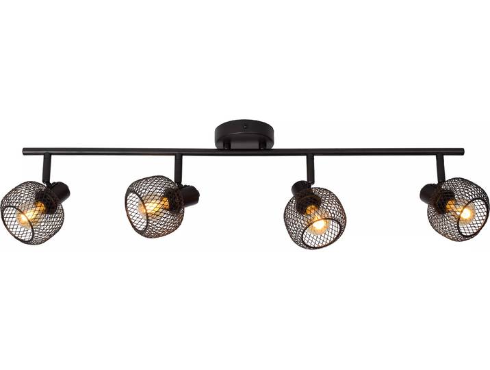 Plafonnier Loft quadruple spot noir 76 cm MAREN 4xE14 40W Lucide