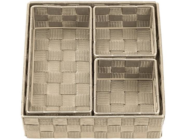 Set Aufbewahrungsboxen IRINA taupe 26x26x8cm