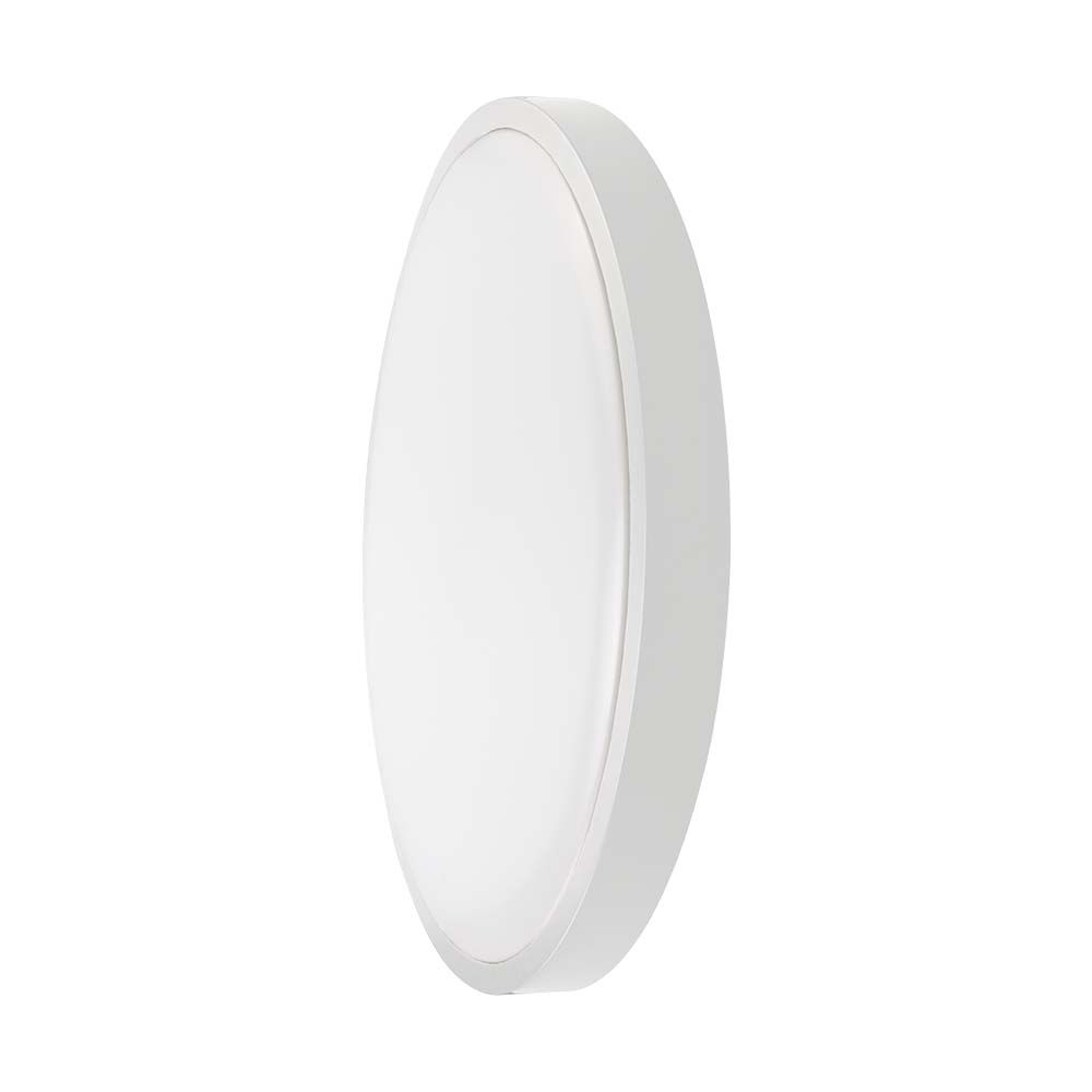 V-Tac Plafoniera Led 36w Rotonda Con Cornice Bianca, Luce Fredda 6500k Ip44 - 76231