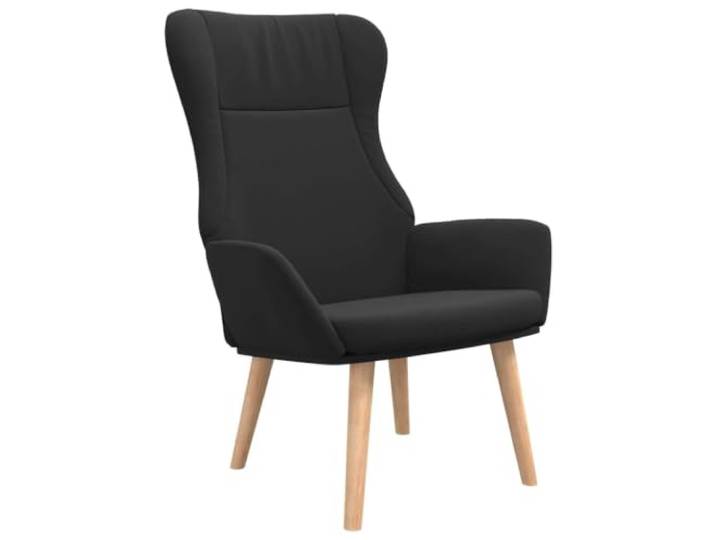 Todiikf Relaxsessel Schwarz Polstersessel mit Holzbeinen für Wohnzimmer Bequemer Einzelsessel mit Schaumstoffpolsterung und stabiler Holz-Metall-Konstruktion für Schlafzimmer und Essbereich.