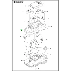 Original Husqvarna Displaydeckel-Satz mit Dichtung und Tastatur für Automower 105 305 (bis 2016) und 308