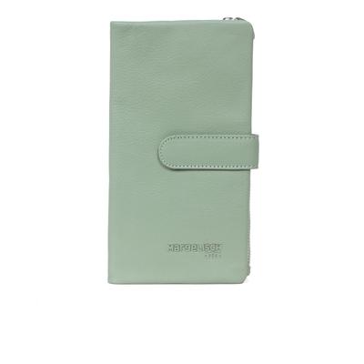 Geldbörse MARGELISCH, Damen, grün (sage grün), Leder, Kleinlederwaren, integriertem RFID-Schutz