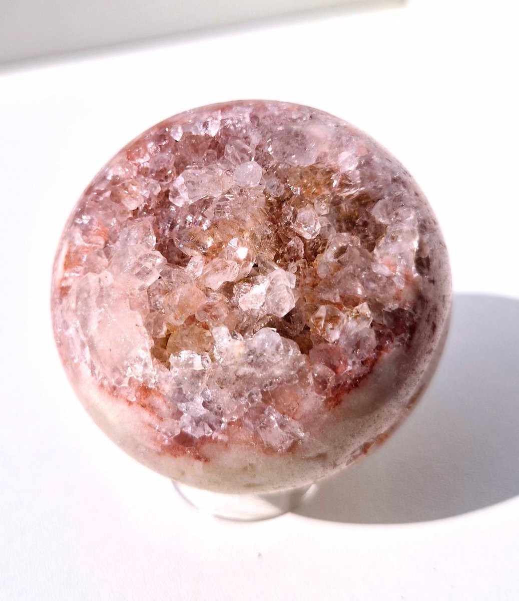 ThaleiaDesign Roze Amethist Bol voor Spiritualiteit en Woondecoratie