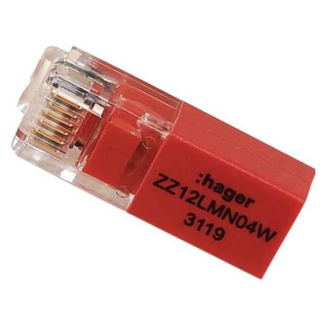 Hager Abschlusswiderstand ZZ12LMN04WRJ12 f.LMN-Modul 120 Ohm (ZZ12LMN04W) (ZZ12LMN04W)