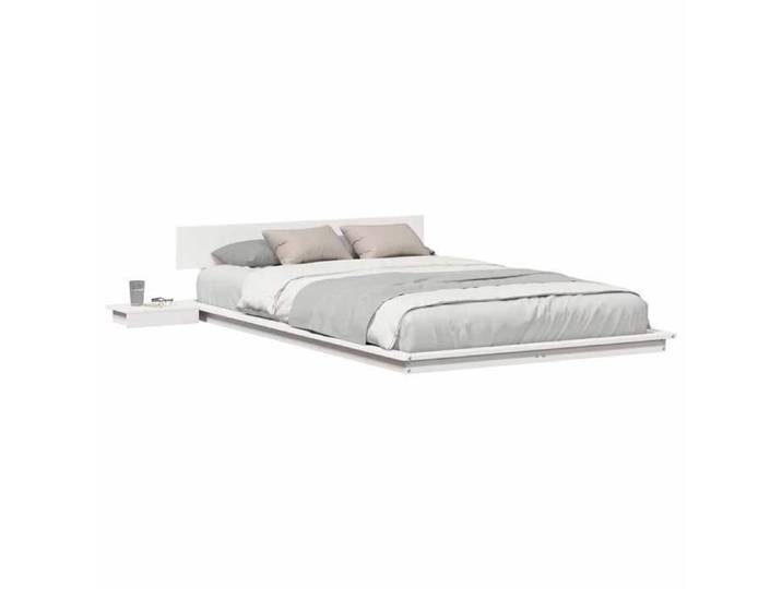 NOUVEAU Lit double pour dormir - Cadre de lit - blanc - 120x190 cm bois - Adulte/enfant 18982
