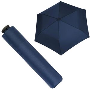 Doppler Regenschirm Zero,99, deep blue, sturmfest, manuell, Ø 91 cm, 21cm, Taschenschirm