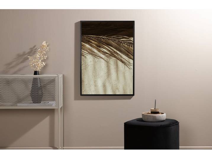 Poster Palmenblatt aus hochwertigem Papier - 50 x 70 cm - Luxusbetten24