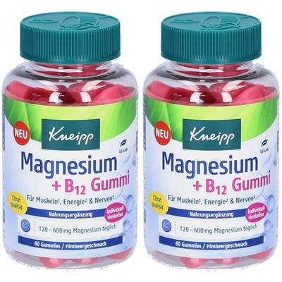 Kneipp Magnesium+B12 Gummi Himbeer 2x 2x60 St