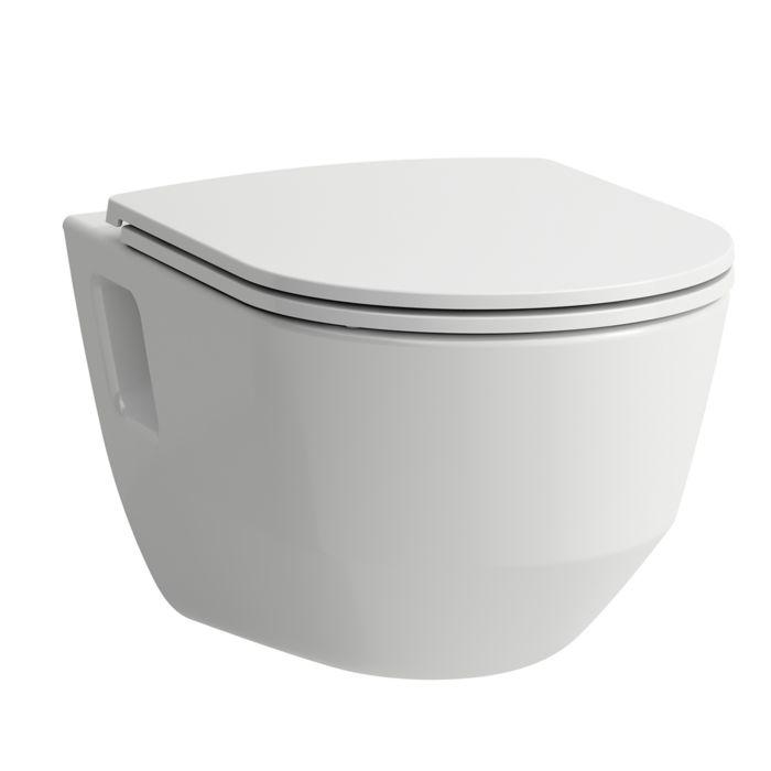 Laufen Pro Packs WC mit WC-Sitz H8669540000001 36x53cm, spülrandlos, weiß