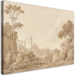 WANDBILD landschaft sepia natur