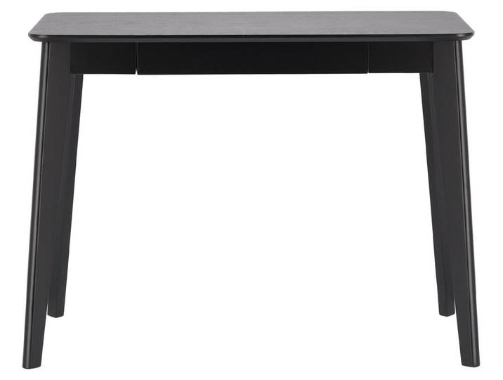 Actona Roxby, Schreibtisch, Homeoffice, Gerade, Rechteckige Form, Schwarz, Eiche