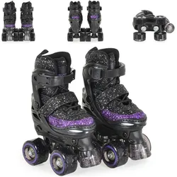 Byox, Mädchen, Rollschuhe, Sparkle Roller Skates XS 26-29 Pink 3+ ετών 111976 (26), Pink, Schwarz