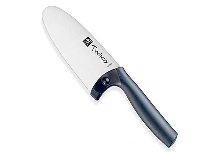 ZWILLING Twinny Kinderkochmesser 10 cm, mit Fingerschutz, ab 3 Jahren, Abgerundete Klingenform, Edelstahl, Blau
