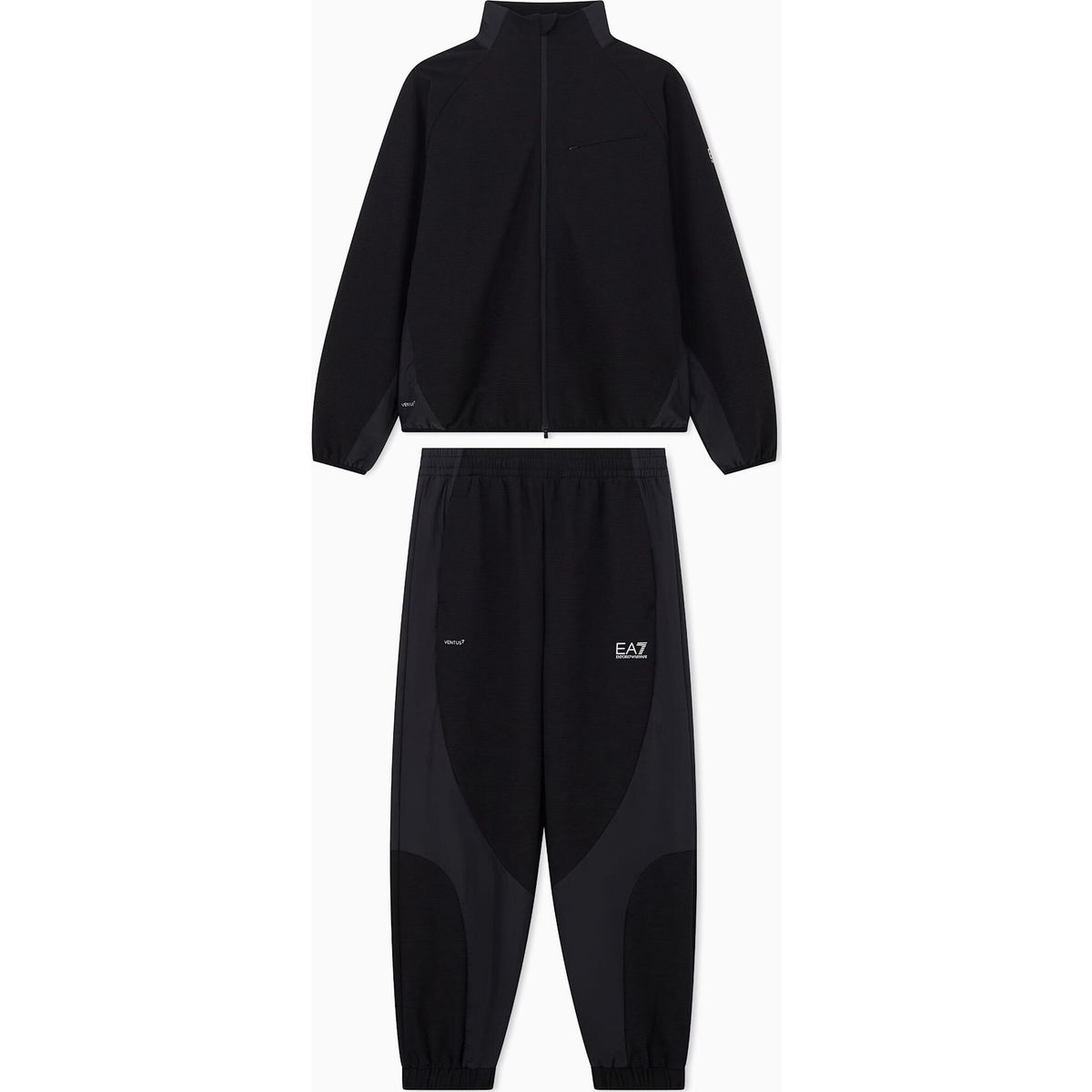 EA7 VENTUS7 M T-suit T-top Full Zip CH PL - VENTUS7 M T-suit T-top Full Zip CH PL black (UC001) M 7M002161 AF26216-UC001-M