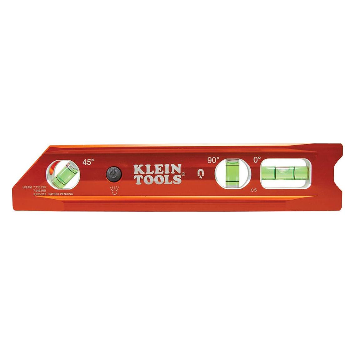 Klein Tools 935RBLT Beleuchtete Torpedo Billet Wasserwaage (30 cm) (935RBLT)