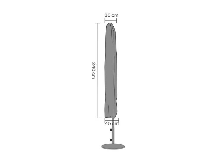 Brafab Protection de meuble Brafab parasol Noir 240 cm