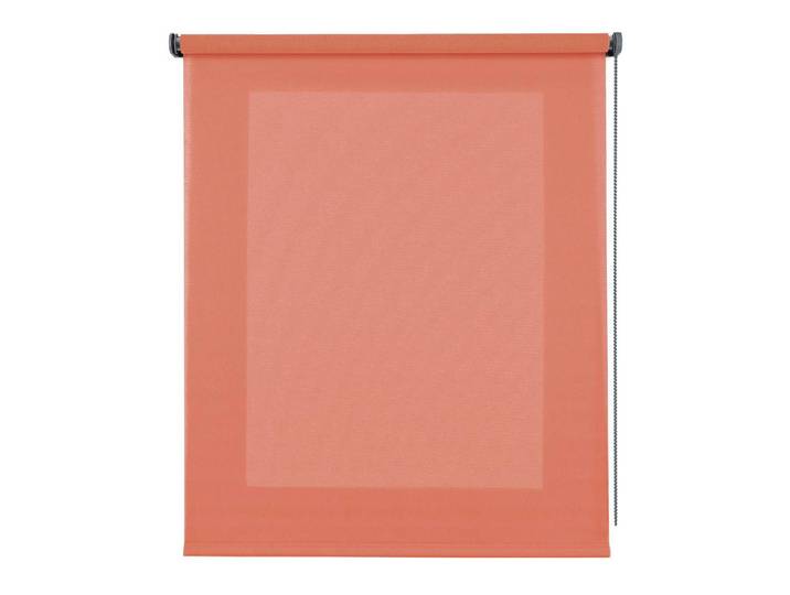 Storesdeco Rollo Deco Korall, 120 cm x 250 cm, Koralle, Kunststoff, Uni, Rechteckig, 120x250 cm, Heimtextilien, Vorhänge, Rollos