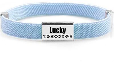 Uplifted Finds Personalized Breakaway Cat Collar With GPS Tracker Slot & Metal ID Tag sky Blue And Tag