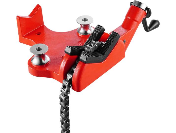 VEVOR Kettingklem Buisklem Kettingspaninrichting 12\,7-203\,2mm\, Rood-Zwart