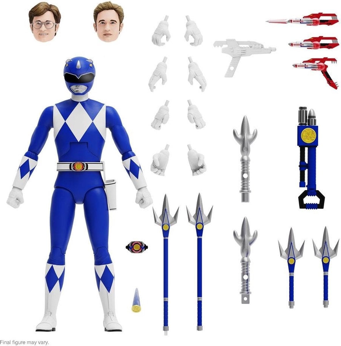 Mighty Morphin Power Rangers Ultimates Action Figure Blue Ranger, 18 cm
