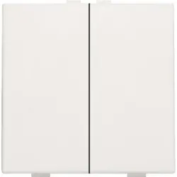 Niko Züblin 101-51002 Zweifach Taster für Niko Home Control, white 10151002