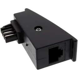 INLINE TAE-F Adapter, TAE-F Stecker auf RJ45 Buchse, 8P2C für Fritzbox