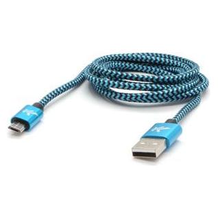 Logo Kabel USB USB-A - microUSB 2 m Czarno-niebieski (2 m, USB 2.0) (35574311)