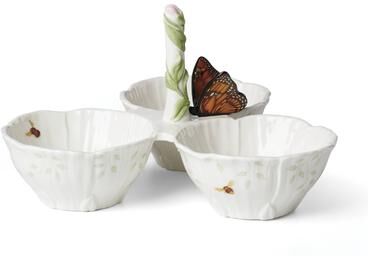 Lenox Butterfly Meadow Floral 3-Section Server