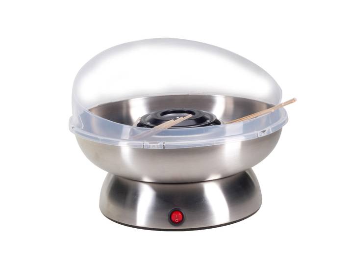 NOUVEL Zuckerwattemaschine 402321 , silber (silberfarben), B:31cm H:23cm, Zuckerwattemaschinen, Zuckerwattemaschine