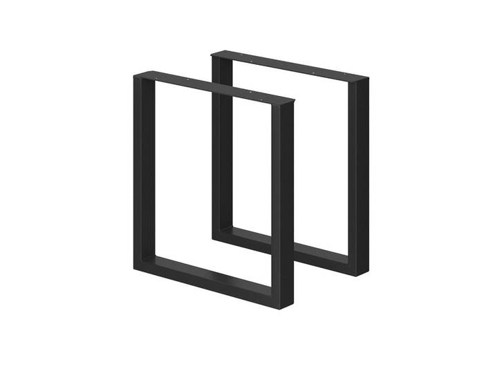 Vicco Tischbeine Schwarz 70 x 72 cm Quadratisch, Metall, Rechteckig, 70x72x8 cm, Esszimmer, Esstische