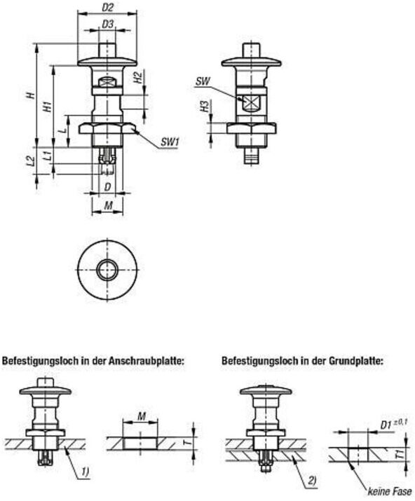 KIPP Sperrbolzen D 6,5 Edelstahl blank (K1565.173)