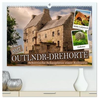 Outlndr-Drehorte (hochwertiger Premium Wandkalender 2027 DIN A2 quer), Kunstdruck in Hochglanz