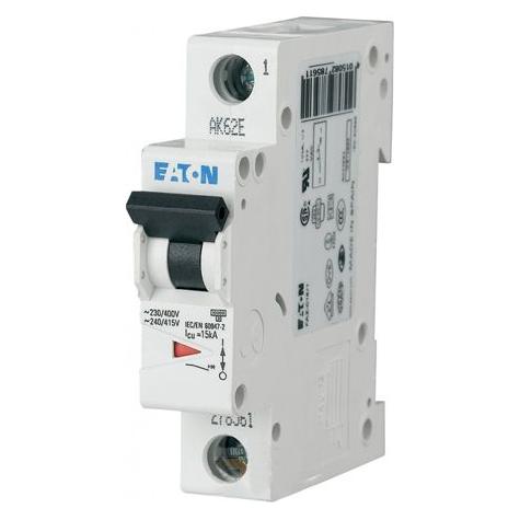Eaton MCB, 6A, C-type, 1Pole, UL489 (FAZ-C6/1-NA)