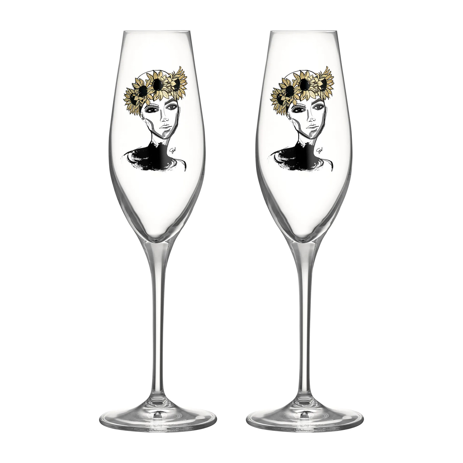 Kosta Boda All about you champagneglas 24 cl, 2-pack