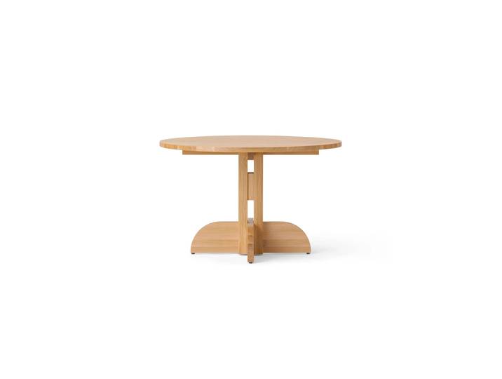 Audo Copenhagen Puffin eettafel eiken massief naturel Natuurlijk eiken, Ø120 cm