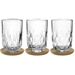 Latte-Macchiato-Set GOCCE (DH 7,90x11,90 cm) - transparent - DH 7,90x11,90 cm