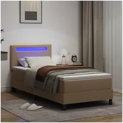vidaXL, Boxspringbett, Jagonos (Einfaches Design mit LED) (100 x 200 cm)