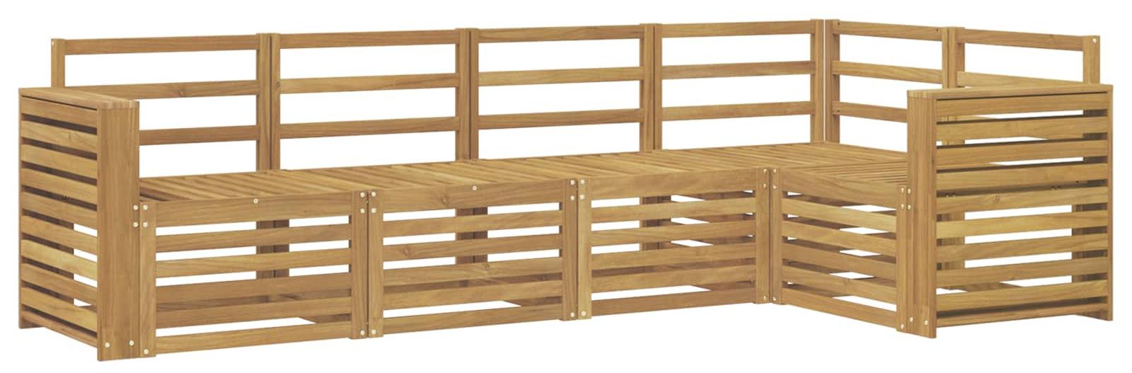 Garnitur aus 5 Outdoor-Sofas, weiß