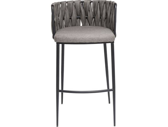Tabouret de bar gris et acier