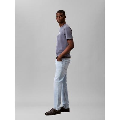 Slim-fit-Jeans CALVIN KLEIN, Herren, Gr. 33, Länge 32, blau (indigo overtone), Denim/Jeans, Obermaterial: 98% Baumwolle, 2% Elasthan, slim fit lang, Jeans Slim-fit-Jeans, Slim fit mit Taschen