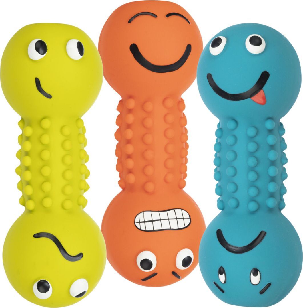 TRIXIE Smiley-Hantel, Latex / Polyestervlies, 19 cm